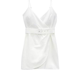 ZARA WHITE STRAP DRESS
